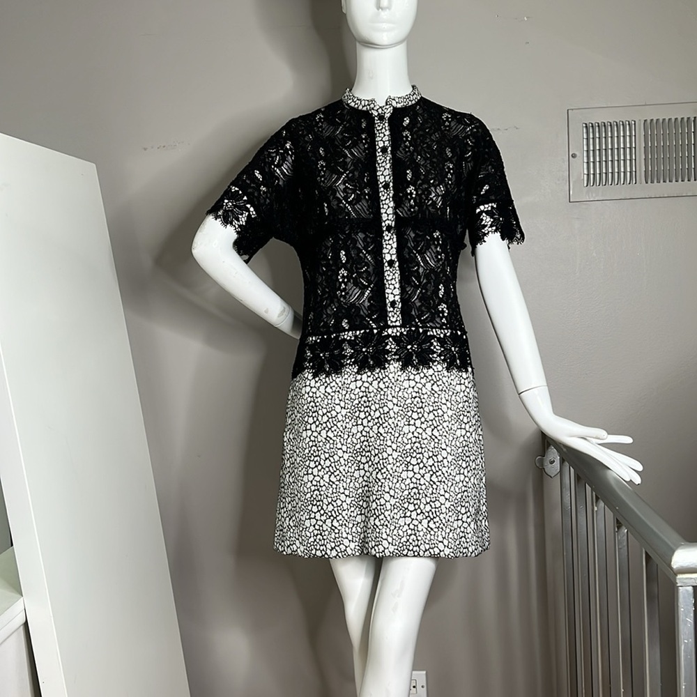 Babylon Sz 42 Lace Overlay Mini Dress New with Tags